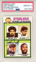 Tony Dungy "HOF 16" Autographed 1979 Topps Card #19 (PSA Auto GEM MT 10)