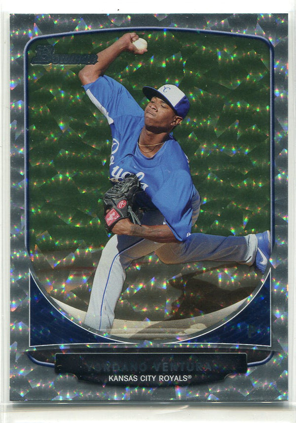 Yordano Ventura 2013 Bowman Prospects Silver Ice Refractor Rookie Card