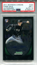 Chris Sale Autographed 2011 Bowman Chrome Rookie Card (PSA)