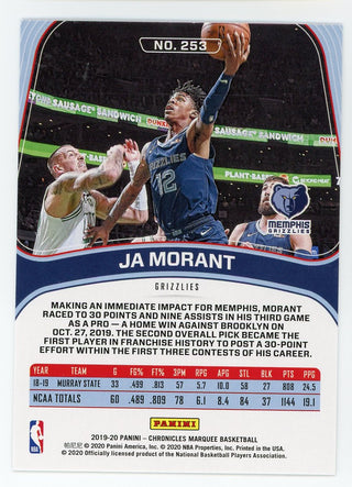 Ja Morant 2020 Panini Marquee #253 RC