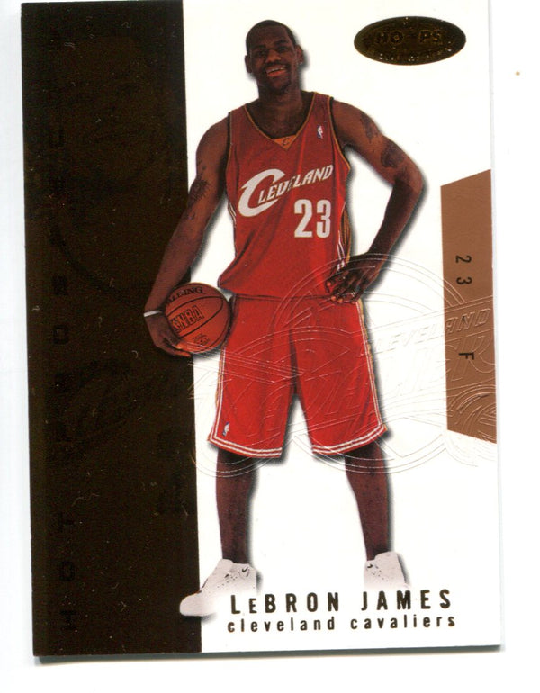 LeBron James 2003-04 Fleer NBA Hoops Hot Prospects #112 Rookie Card