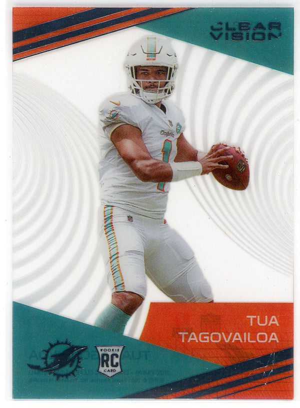 Tua Tagovailoa 2020 Panini Chronicles Clear Vision Rookie Card #CV-2