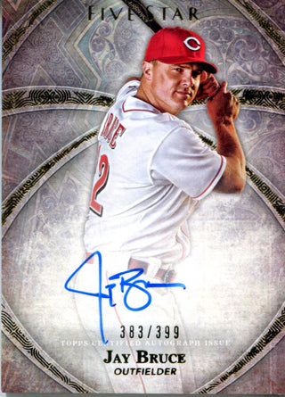 Jay Bruce Autographed 2014 Topps Five Star Card