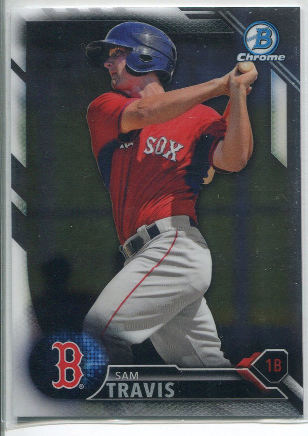 Sam Travis 2016 Bowman Chrome Prospects Rookie Card