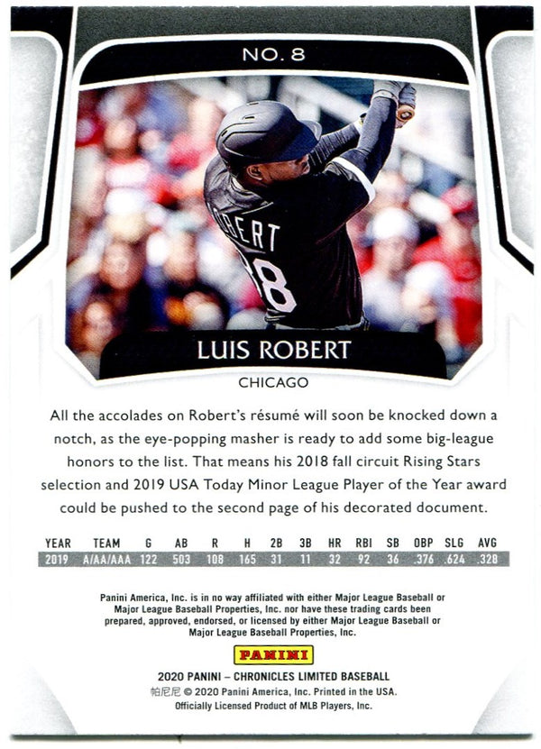 Luis Robert Panini Limited Rookie 2020