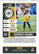 DaVante Adams 2019 Panini Contenders Silver Playoff Ticket Card #68