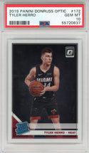 Tyler Herro 2019 Panini Donruss Opitc Rookie Card #172 (PSA)