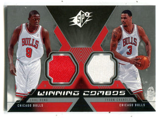 Luol Deng/ Tyson Chandler 2005 Upper Deck SPx Winning Combos Jersey Card