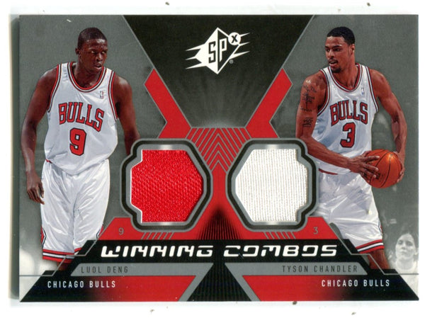 Luol Deng/ Tyson Chandler 2005 Upper Deck SPx Winning Combos Jersey Card