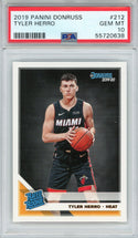 Tyler Herro 2019 Panini Donruss Rookie Card #212 (PSA)