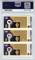 Kobe Bryant, Elden Campbell & Derek Fisher 1996 Upper Deck Collector's Choice Gold Card (PSA)