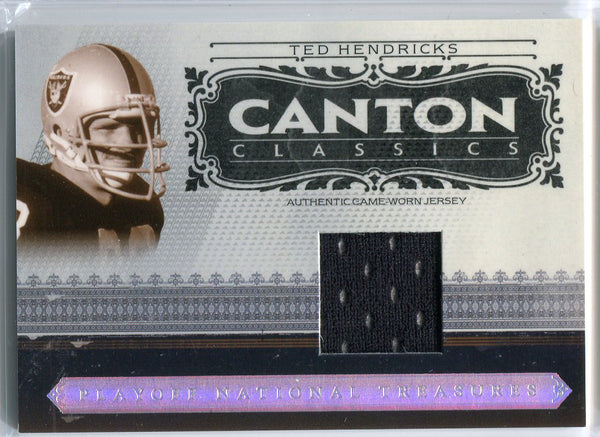 Ted Hendricks 2006 Donruss Playoffs National Treasures Jersey Card