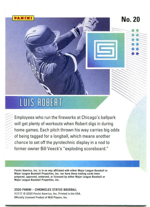 Luis Robert Panini Chronicles Status Rookie 2020