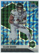 Elijah Moore 2021 Panini Mosaic Blue Prizm Rookie Card #316