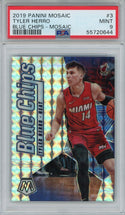 Tyler Herro 2019 Panini Mosaic Blue ChipsRookie Card #3 (PSA)