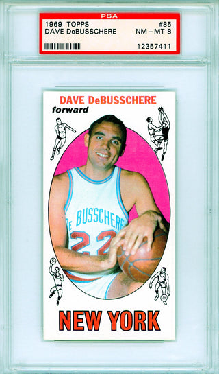 Dave DeBusschere 1969 Topps Card #85 (PSA NM-MT 8)