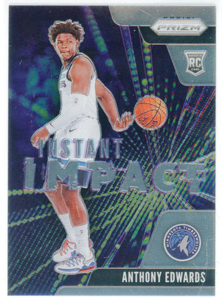 Anthony Edwards 2020-21 Panini Prizm Instant Impact Rookie Card #1