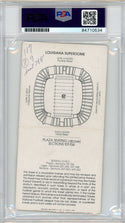 Jim Plunkett "SB XV MVP" Autographed Super Bowl XV Ticket (PSA Auto Mint 9)