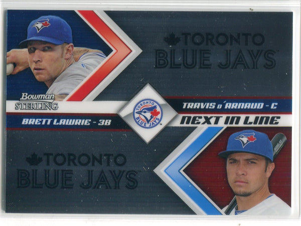 Brett Lawrie & Travis D'Arnaud 2012 Bowman Sterling Next in Line Rookie Card