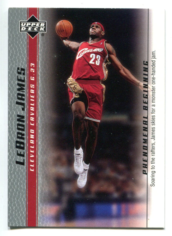 Lebron James 2004 Upper Deck Phenomenal Beginning #5 Card