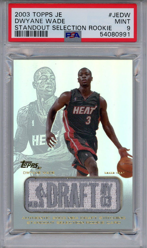 Dwyane Wade 2003 Topps JE Standout Selection Rookie Card #JEDW (PSA)