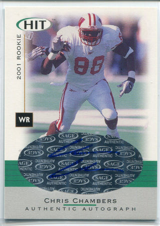 Chris Chambers Autographed 2001 Sage Hit Rookie Card