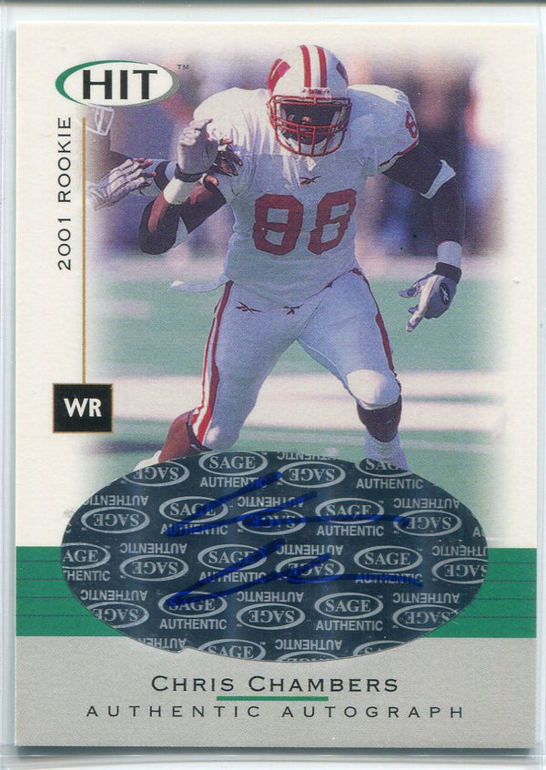 Chris Chambers Autographed 2001 Sage Hit Rookie Card