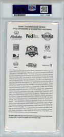 Tim Tebow "2008 Champs, MVP 24-14" Autographed 2008 FedEx BCS National Championship Orange Bowl Ticket (PSA Auto)