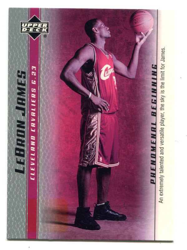 Lebron James 2003-04 Upper Deck Phenomenal Beginning #1 Card