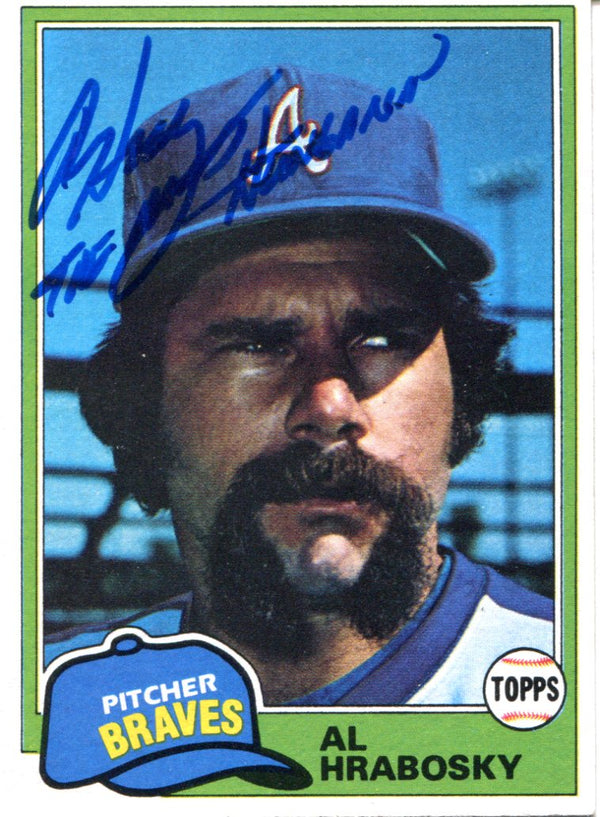 Al Hrabosky Autographed 1981 Topps Card