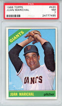 Juan Marichal 1966 Topps Card #420 (PSA NM 7)