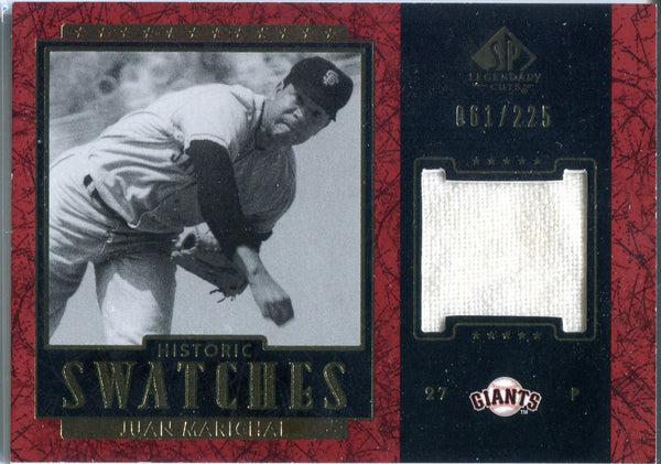 Juan Marichal 2003 Upper Deck Historic Swatches Game-Worn Jersey Card #61/225