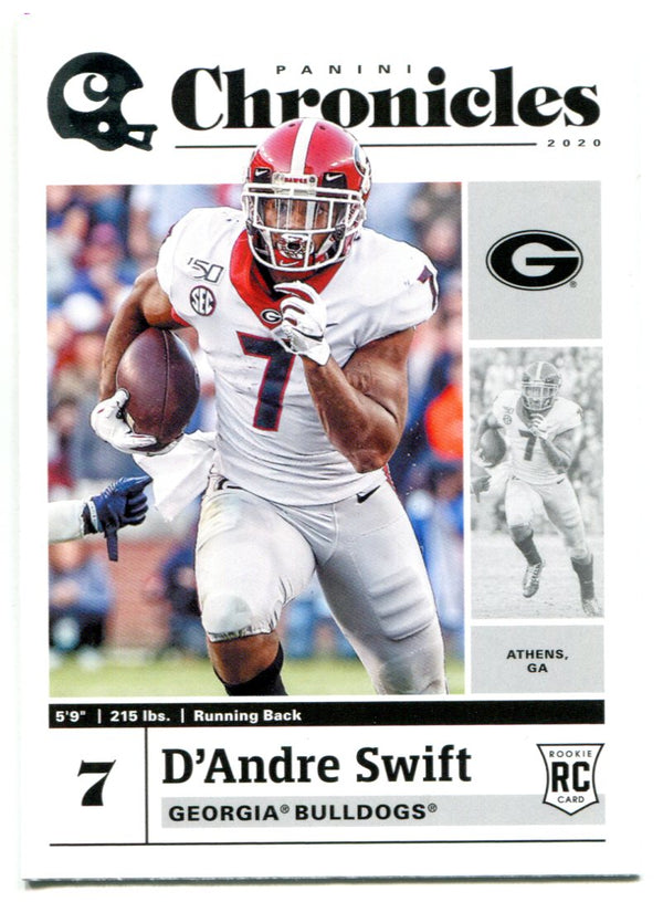 D'Andre Swift 2020 Panini Chronicles Draft Picks Rookie Card