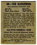 Ted Kluszewski 1948 Leaf Gum Co. Unsigned Card