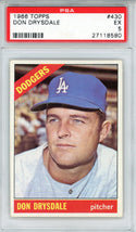 Don Drysdale 1966 Topps Card #430 (PSA EX 5)