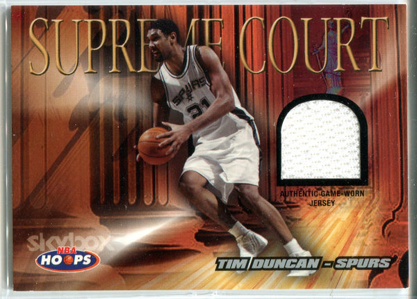 Tim Duncan 2004 Fleer Game-Worn Jersey Card