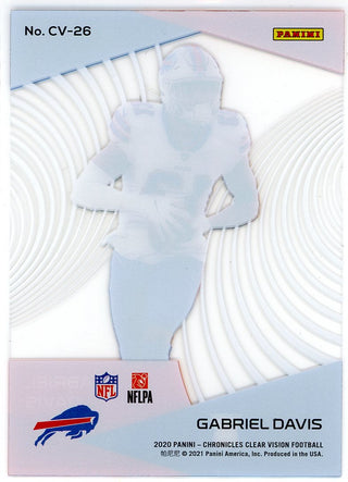 Gabriel Davis 2020 Panini Chronicles Clear Vision Rookie Card #CV_26