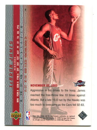 Lebron James 2003-04 Upper Deck Phenomenal Beginning #1 Card