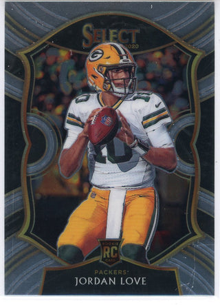 Jordan Love 2020 Panini Select Concourse Rookie Card #47