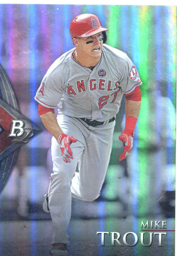 Mike Trout 2014 Bowman Platinum Unsigned Card