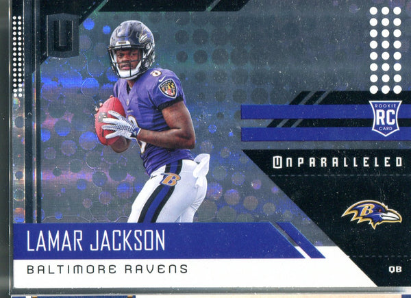 Lamar Jackson 2018 Panini Unparalleled Rookie Card