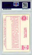 Larry Bird Autographed 1986 Star Card #4 (PSA Auto Gem MT 10)