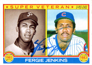 Fergie Jenkins Autographed 1983 O-Pee-Chee Card