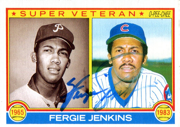 Fergie Jenkins Autographed 1983 O-Pee-Chee Card