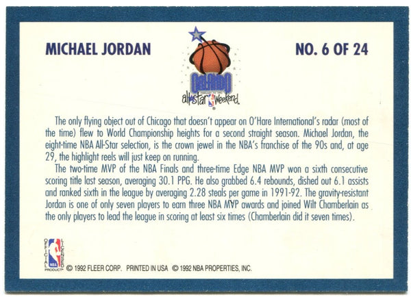 Michael Jordan Fleer 1992-93 All Star Weekend