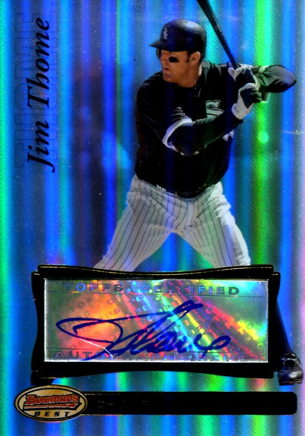 Jim Thome 2007 Topps Bowman's Best Autographed Card