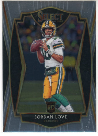 Jordan Love 2020 Panini Select Premier Rookie Card #147