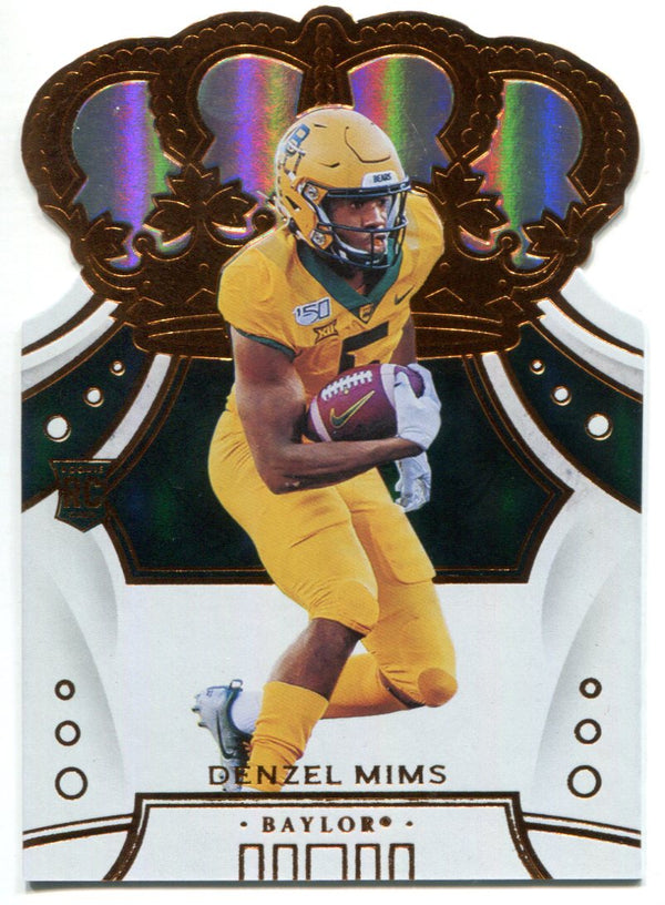 Denzil Mims 2020 Panini Chronicles Draft Picks Crown Royale Rookie Card