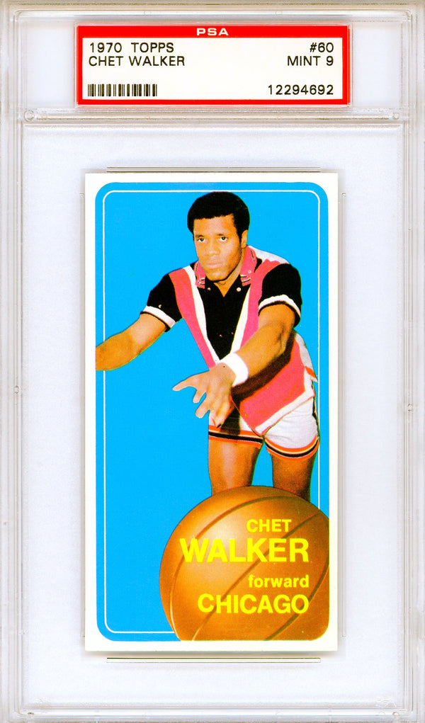 Chet Walker1970 Topps Card #60 (PSA Mint 9)