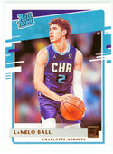 LaMelo Ball 2020-21 Panini Donruss Rated Rookie Card #202